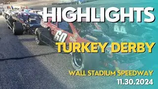 HIGHLIGHTS: Turkey Derby 150 at Wall Stadium Speedway