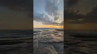 Sun Touching the Sea