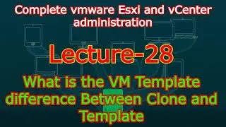 What is VM template? Difference between clone and Template Lec-28