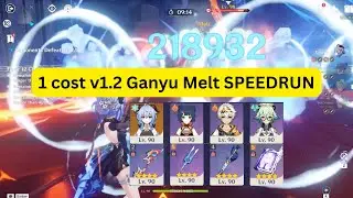 5 year old Ganyu Melt! 1 cost Ganyu Speedrun Top-Half Continuous 150s (6.3 Abyss / Luna 3 Abyss)