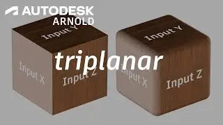 Arnold tutorial - How to use the triplanar shader in Arnold