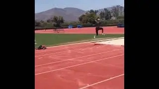 Will Claye jumping 17.20m in practice #shorts