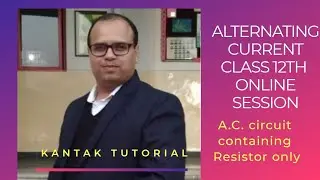 3. A.C. circuit containing Resistance only.