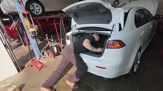 Mitsubishi lancer gts rear suspension rebuild 280000 miles