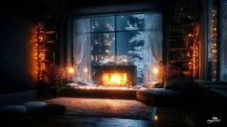 【❄️静かな夜に、暖炉とオルゴール】Snowy Night Christmas