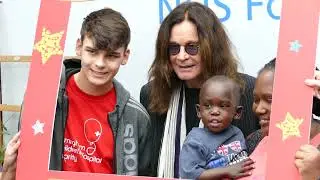 Ozzy Osbourne Visits Birmingham Children's Hospital In 2015