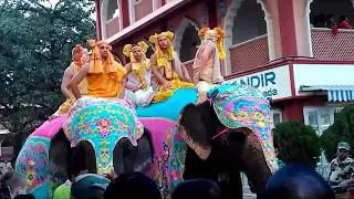 Mayapur, Nadia, ISKCON Elephant Parade | Sri Radha - Madhava Elephant Couple |