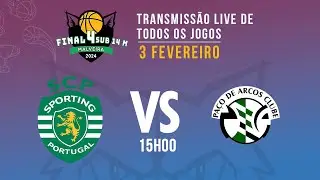Fase Final Sub 14 Masculino - SPORTING CP vs PA&Ccedil;O DE ARCOS