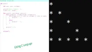 #7 Star Pattern Program In C #c_patterns @PabitraBera