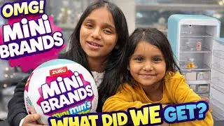 Mini Brands Fill The Fridge Playset w/UV Light by ZURU|Aakifa and Zaina unboxing vlog&hellip;..🎊🎉