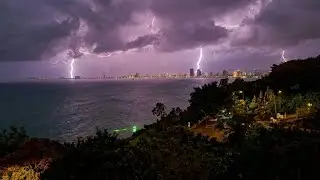 🌧️Deep Sleep Sound of the Sea: Soothing White Noise to Cure Insomnia | Evening vefore the rain🌧️