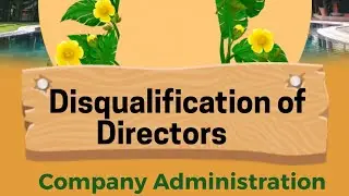Disqualifications of directors