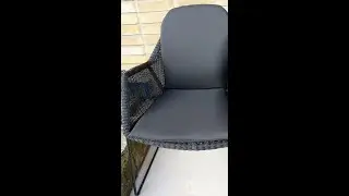 Een kussen voor een tuin of terras stoel maken zonder rits