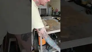 Special clock from wood slices - Cutting and gluing the clock face #woodworking #tablesaw #glueup