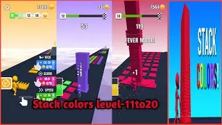 Stack colors|| level #11to#20 part #2||#Voodoo||walkthrough gameplay|android gameplay