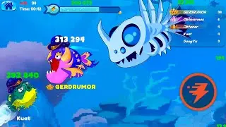 Fish Town IO - KILLED 116! STARGUARDIAN & BOSS in The Lost Kingdom - fishdom