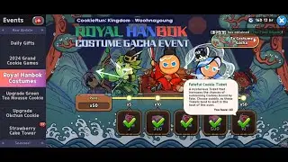 Free Fateful Cookie Ticket for Gacha of Fate (Royal Hanbok Costume) - Cookie Run Kingdom