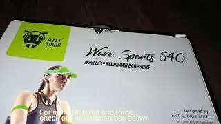 ANT AUDIO Wave Sports 540 Bluetooth Headset (Neon Green), Unboxing.