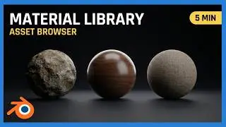 Import Materials to Blender's Asset Browser in 5 Minutes!
