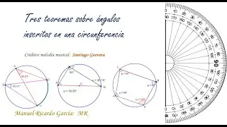 Tres Teoremas Ángulos inscritos en circunferencias
