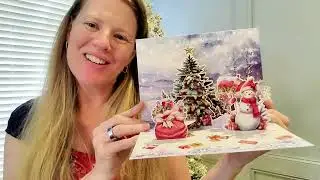 Beautiful 3D Snow Scene Pop Up Card &ndash; Lights + Music Holiday Gift Idea!
