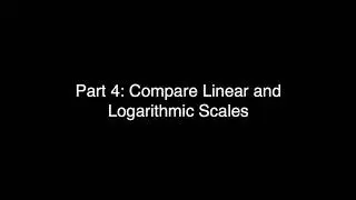 Part 4 Linear vs Logarithmic Scales