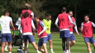 Chelsea training pre Europa League Final