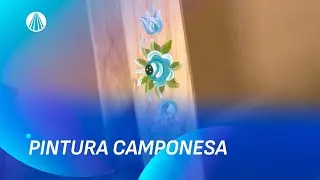 Pintura Bauernmalerei de um Cesto e Cordão de Peixes por Fabiane Guimarães | Faça Você Mesmo