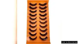 10 Pairs Mix Lashes Mink Fluffy Dramatic False Eyelashes Natural Long Faux Mink Eyelashes Wispy Fake