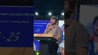 Darshan at SDNB Vaishnav College | Kanmaniyae...❤️ #college #cultural #subscribe #followformore