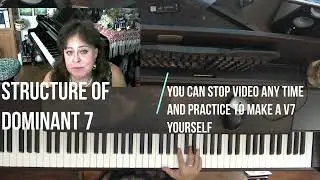 7th Chords Lesson 2:  Dominant 7th  Structure and Position in a scale