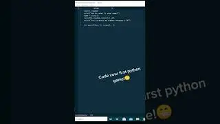 Simple python game! Follow me, more content on python automation coming!