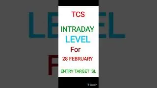 tcs share 28th February target //intraday stock for tomorrow #short