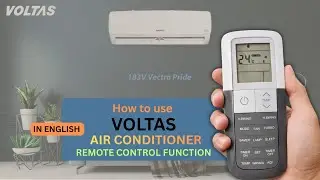 Voltas Inverter AC Remote Control Demo | How to Use Voltas AC Remote