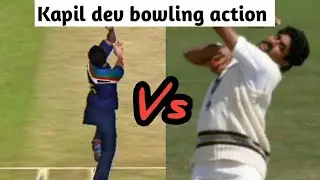 Kapil dev bowling action comparison real vs RC20 #shorts