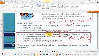 قسم اللغة الانكليزية المرحلة الاولى = القوااعد = الفصل الاول المضارع المستمر