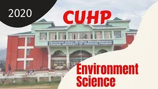 CUHP Environment Science Entrance 2020