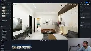 Modern Bedroom interior Render in D5.