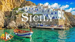 Sicily 4K &ndash; Mediterranean Beauty & Coastal Calm | Relaxing Nature Video Ultra HD