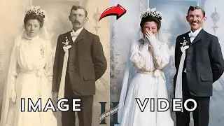 Edwardian Wedding Couples Brought to Life | AI Photo Restoration & Animation