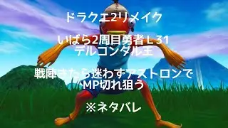 29日　ドラクエ2リメイク　いばら2周目勇者Ｌ31 デルコンダル王　戦陣きたら迷わずアストロンでMP切れ狙う　※ネタバレ注意