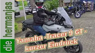Yamaha Tracer 9 GT. Wir konnten das Bike mal kurz fahren. hier die Eindrücke