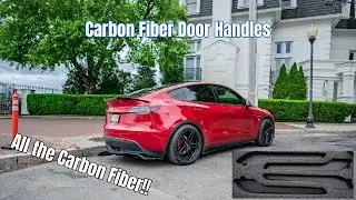 Don&rsquo;t Vinyl Wrap your Tesla Door handles. DO this instead! EVBASE Carbon Fiber Door Handle Covers