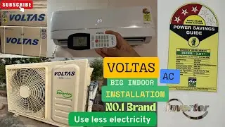How to install voltas 1.5ton AC || VOLTAS 1.5ton 3star inverter VICTRA ZENITH SILVER Split Ac 4800W