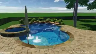 Free-Form Inground Pool & Spa Design | Your Pool Builder Montgomery