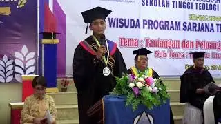 SAMBUTAN WISUDAWAN STT SGI 2023 - Gabriel Abastian Angkatan V