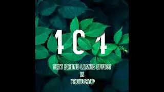 Photopea- Text Behind Leave Effect #tutorial #photoshop #design #learning #graphicdesign #nature