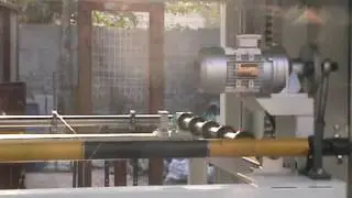 Wire cutting machine for foam concrete block
