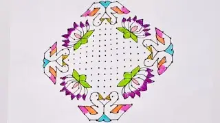Sankranthi Festival special rangoli designs 2026🌷/21×5×5 dots big beautyful kolam🌷/ pandaga muggulu🌷