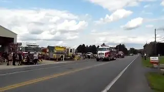 Eastern Berks Tanker 97-1 and Brush 97 leaving Walnuttown-August 26, 2017
